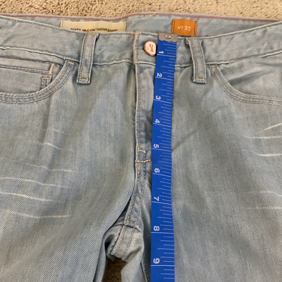 Anthropologie Pilcro and the Letterpress Stet Fit Light Wash Mid Rise Jean Sz 27 - Picture 9 of 12